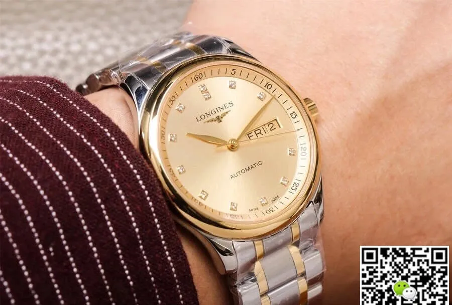 Longines Master Collection L2.755.5.37.7 KY factory 1:1 Best Edition Replica Watch Diamond Bezel